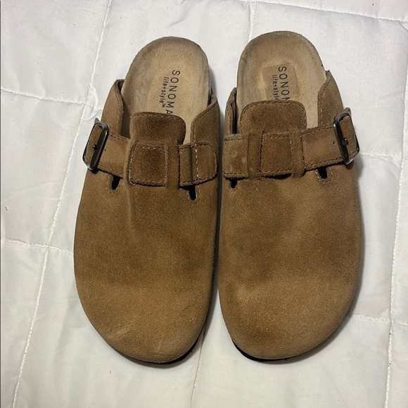 Sonoma Shoes - Sonoma Goods For Life® Waterford Tan Suede Clogs